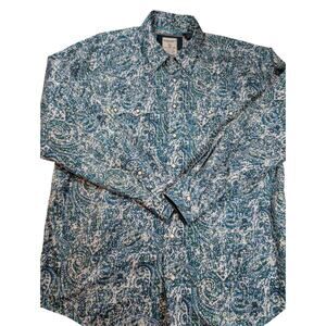 Panhandle Western Shirt Paisley Mens Sz XL Pearl Snap Button Rodeo Cowboy Rider